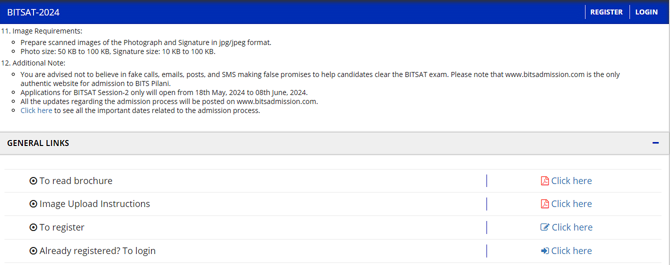 BITSAT 2024 Session 2 Registration Window Open; Exam from June 2228