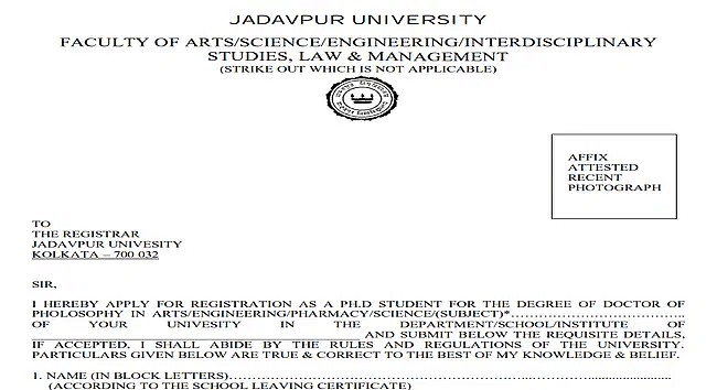 jadavpur university phd thesis submission