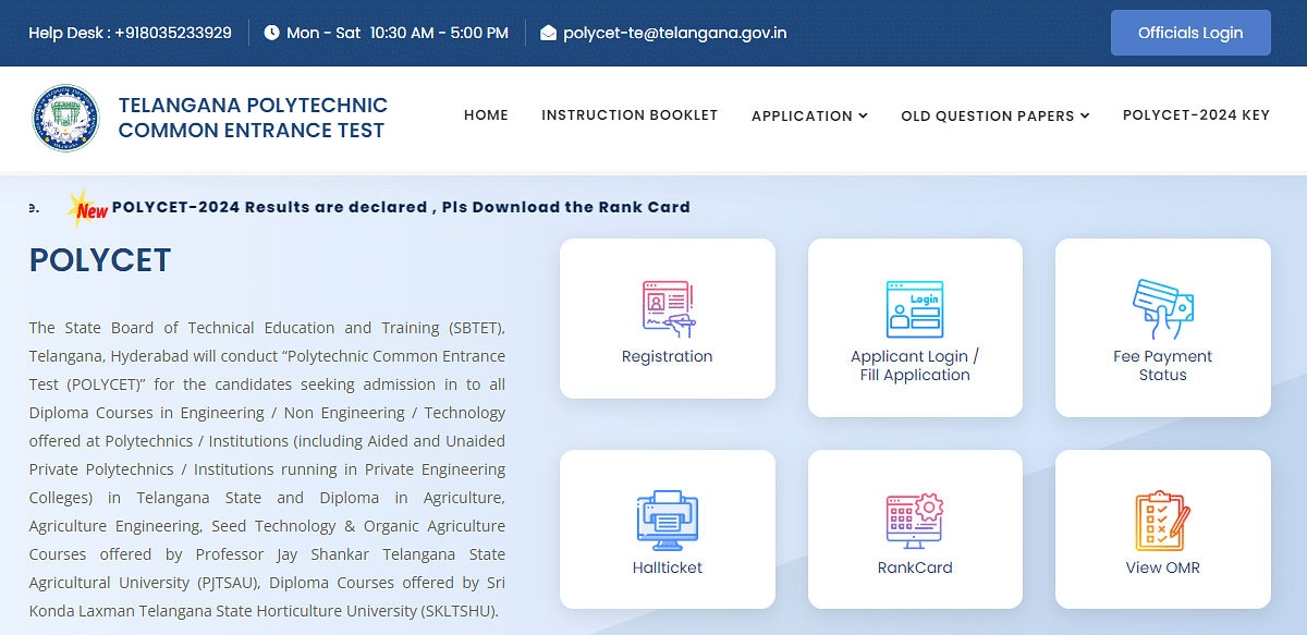 TG POLYCET Counselling 2024 Dates Out TGpolycet.nic.in, Registrations