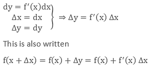 Approximations of Derivatives Equation