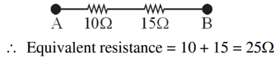 Two Ideal Diodes Are Connected In The Network As Shown In Figure The Equivalent Resistance 