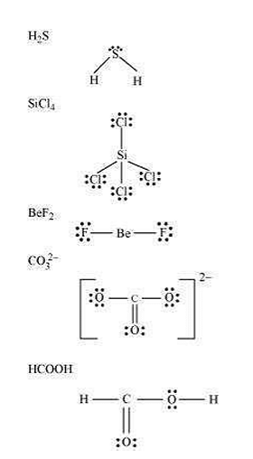 Draw the Lewis structures for the following molecules and ions:H2S ...