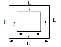  small square loop of wire of side