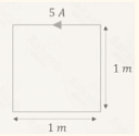 A square loop of side 1 m