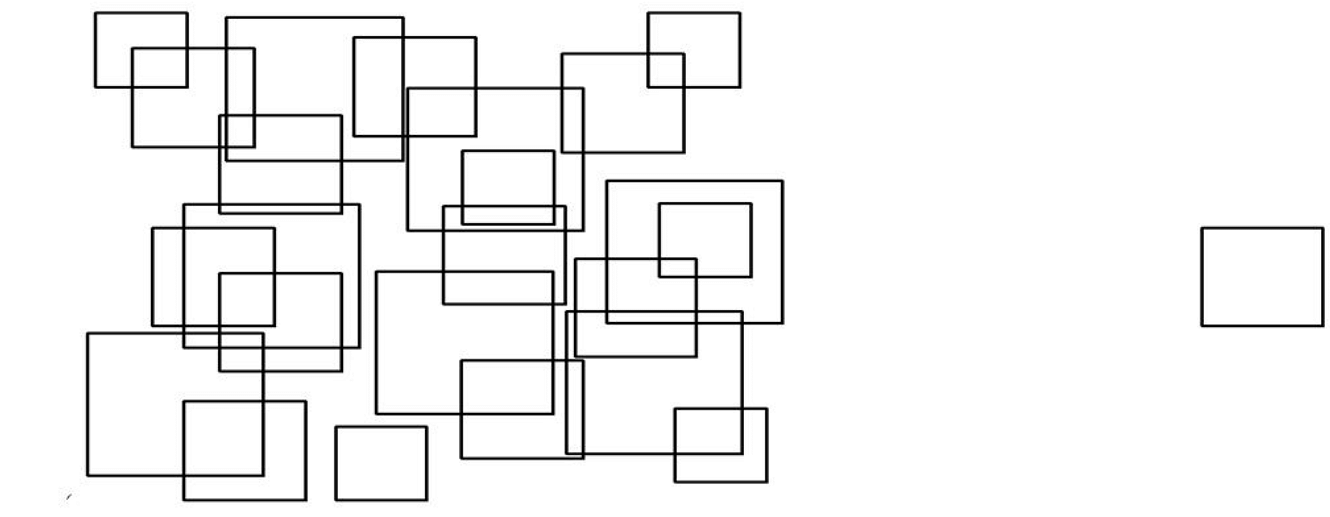 squares of different sizes