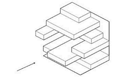 Identify the correct side (front) view for the given 3D volume