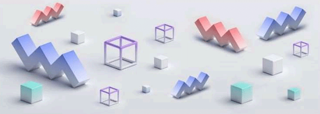 What are the colours of the solid cubes?