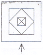 The left most figure below shows the top view of an object