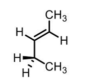 Which one among the following structures is the most stable conformer of (Z)-pent-2-ene